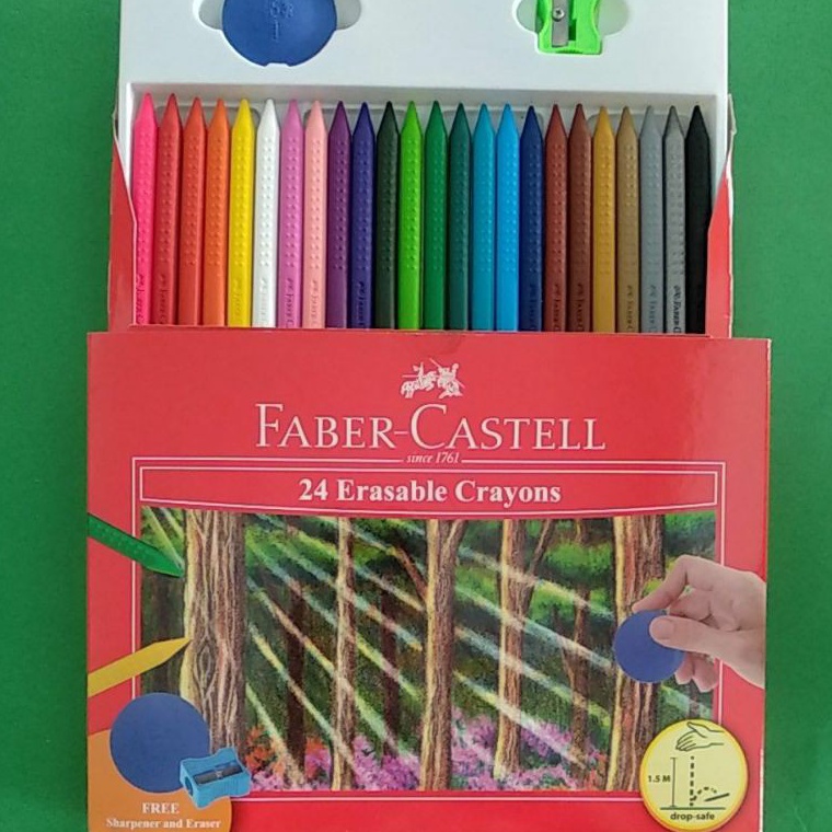 

KODE E7Y9 Crayon Bisa Dihapus Erasable Crayons set 24 Faber Castell