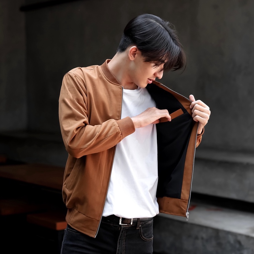 Terkini Jaket Bomber Pria Jacket Bomber Canvas tebal bomber Pria Man