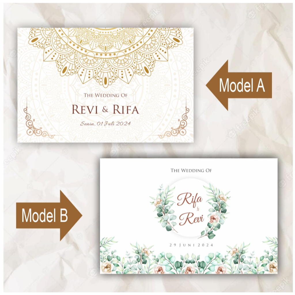 Buku Tamu Pernikahan/ Buku Tamu Custom / Wedding Guest Book / Wedding Book TERMURAH