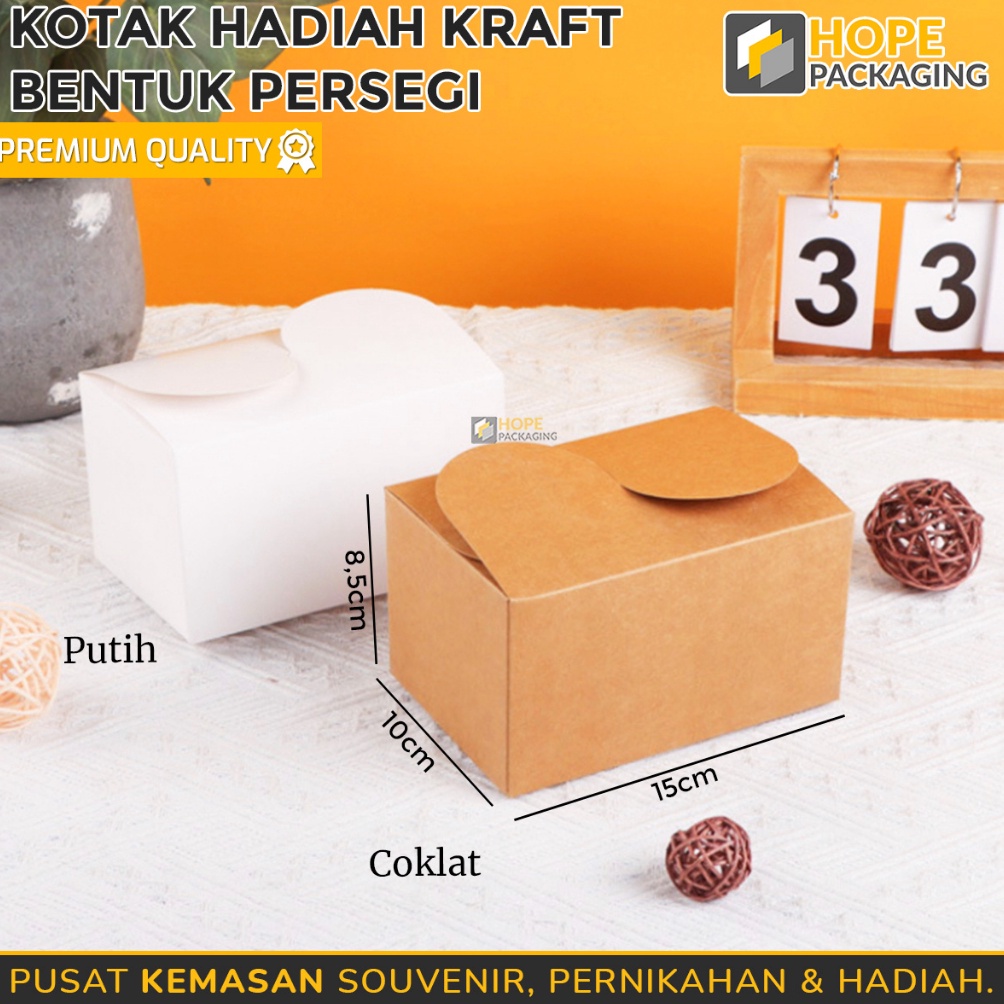 

STOK SEDIKIT Kotak Hadiah Kraft Bentuk PERSEGI Size 15x1x85cm Cake Box Packaging Snack Box Kotak Kue Kotak Souvenir Box Hampers Kotak Bungkus Hampers Hadiah Souvenir Kue Kering