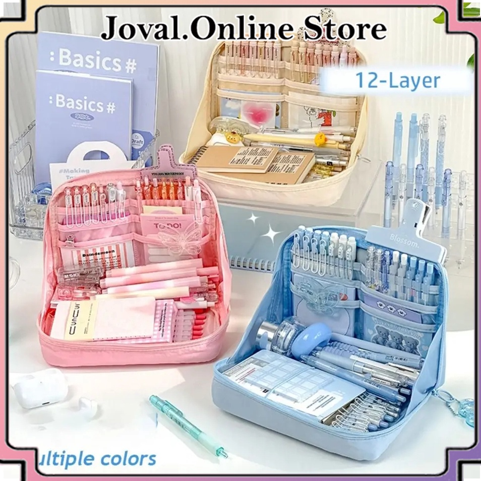 

KODE L1P TEMPAT PENSIL KOREA MULTI SEKAT UKURAN JUMBO