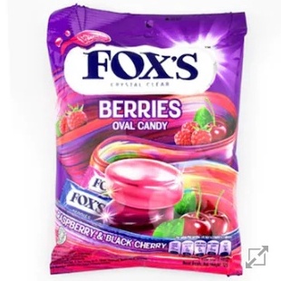 

SPESIAL Permen FoxS Berries Oval Flowrap 125Gr candy fox isi 5 butir murah
