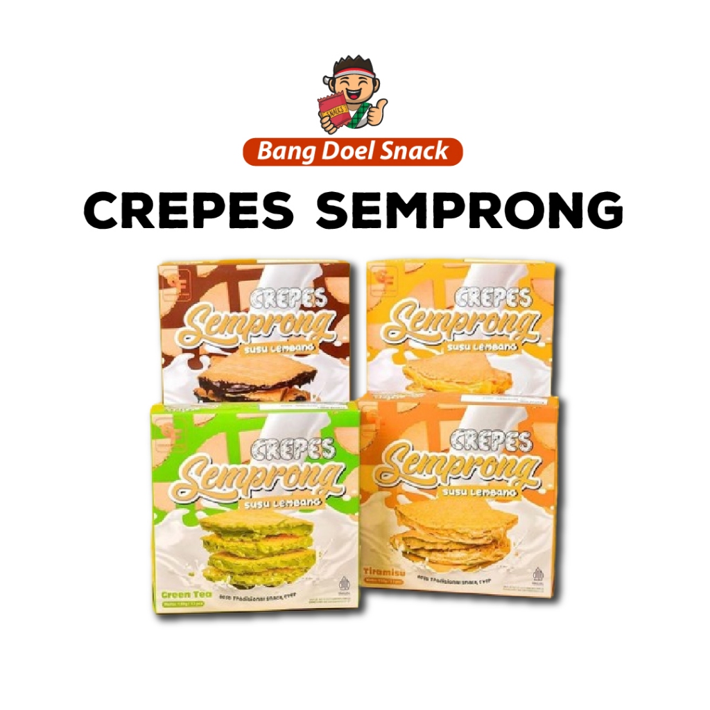 

Crepes Semprong Susu Lembang - Crepes Semprong Susu isi 12 165g