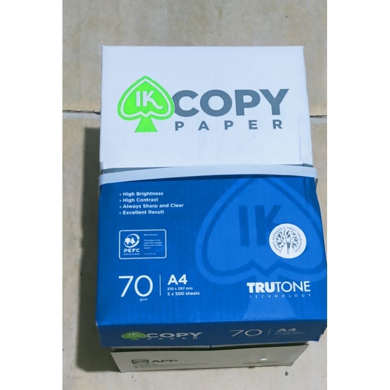 

Kertas A4-70 gsm Copy Paper