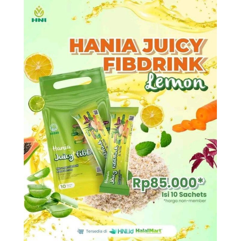 

HS HANIA JUICY FIBDRINK LEMON HNI HPAI