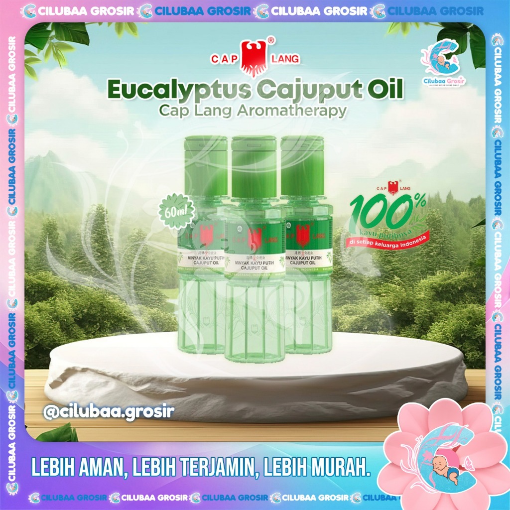 Minyak Kayu Putih Cap Lang 60ml || Minyak Kayu Putih Cap Lang Aromaterapi
