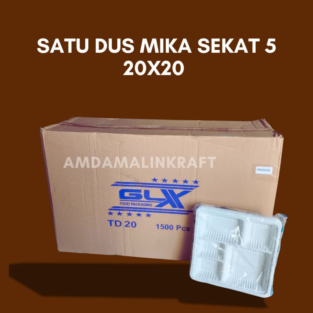 [GROSIR 1 DUS] Mika sekat 5 putih/ Sekat 7 / TD 20 / Mika sekat isi 1500 pcs