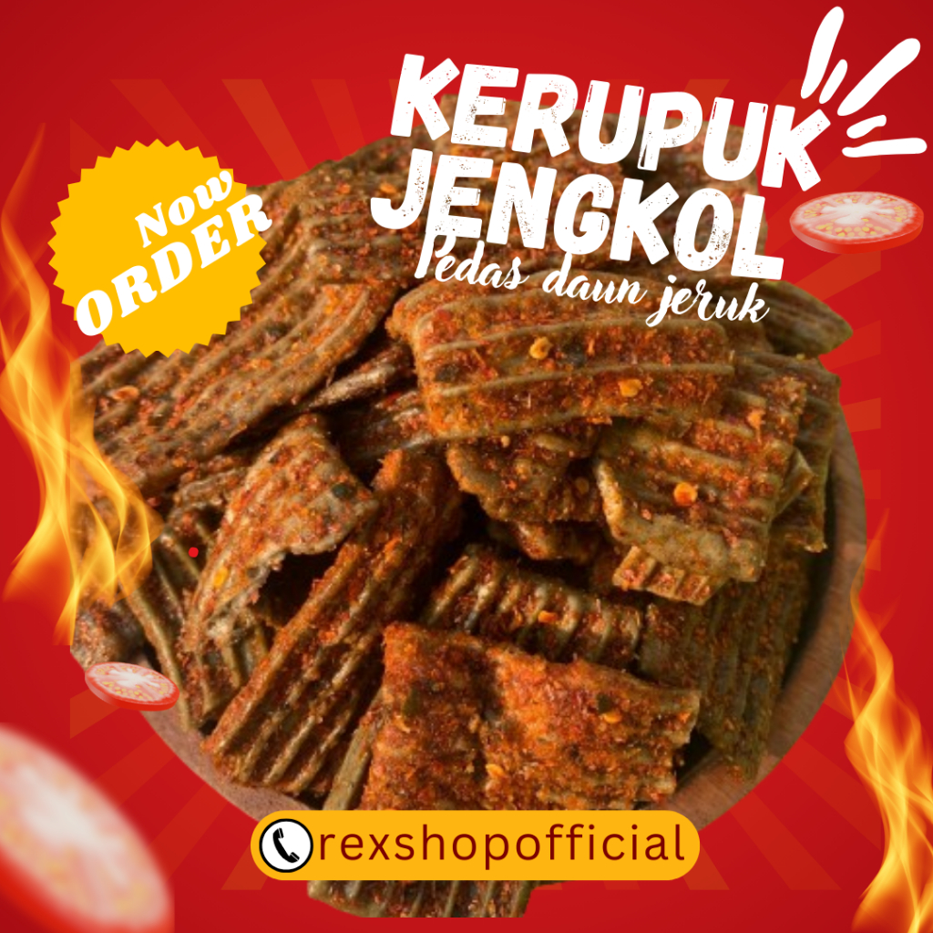 

KERUPUK JENGKOL PREMIUM PEDAS DAUN JERUK 250 GRAM