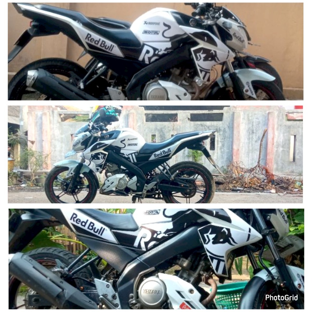 STRIPING VIXION NVL YAMAHA NEW VIXION LIGHTNING REDBULL BISA HOLOGRAM SEMIFULL NVL 1