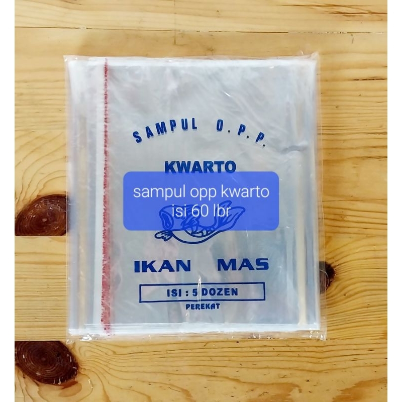 

SAMPUL PALSTIK OPP / KWARTO, BOXI, LKS, & FOLIO / ISI 60 LEMBAR