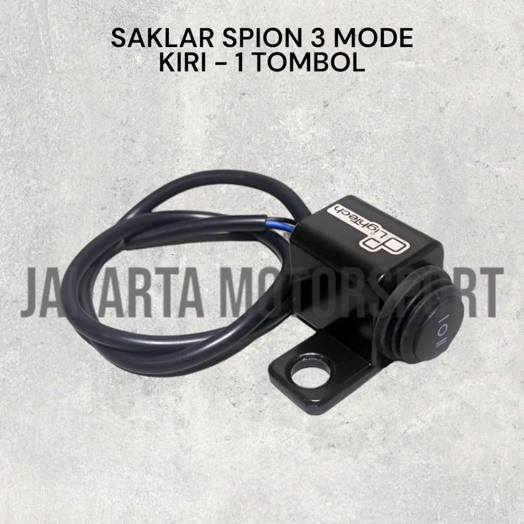 LIGHTECH - Saklar On Off Lampu Sorot Tembak 3 Mode Jauh Dekat Posisi Spion Kiri Alumunium Waterproof