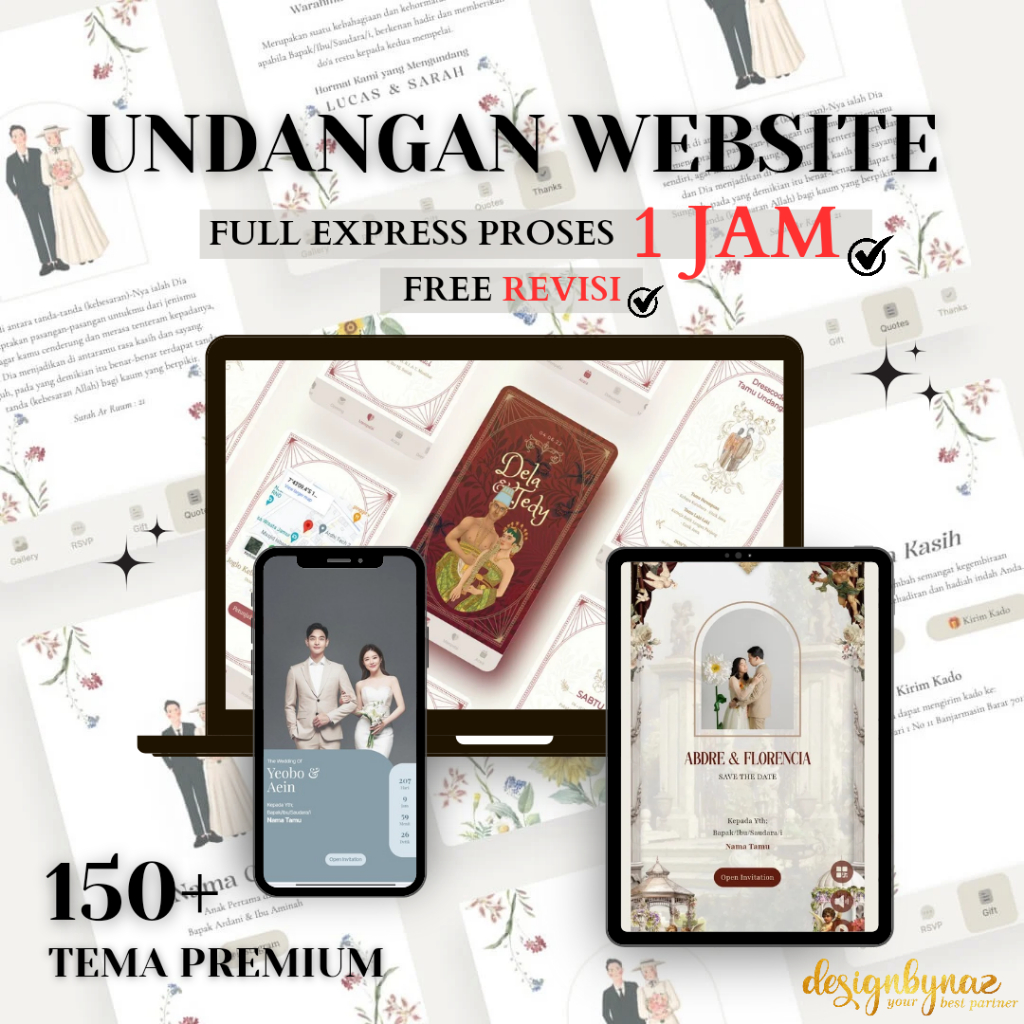 UNDANGAN DIGITAL WEBSITE PERNIKAHAN | WEDDING WEBSITE INVITATION