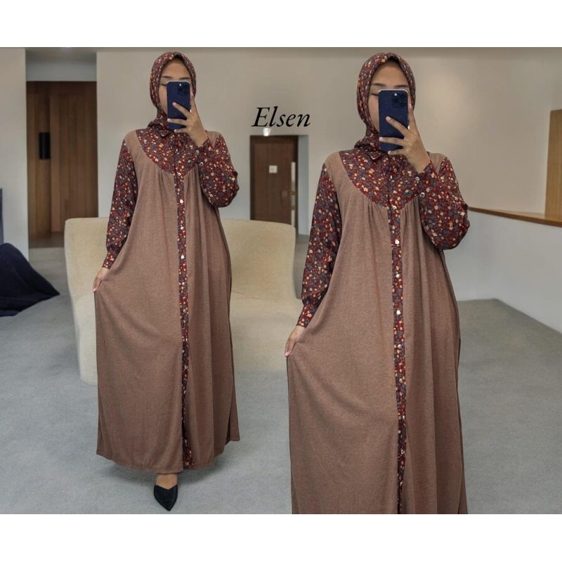 ELSEN GAMIS GAMIS KERUDUNG KNIT IMPORT MIX KATUN RAYON PREMIUM COLLECTION