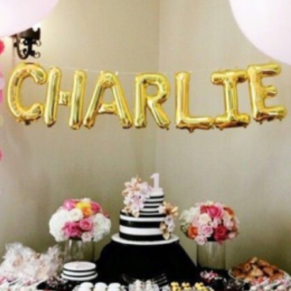 Balon huruf / balon angka huruf emas angka emas balon huruf gold balon huruf silver