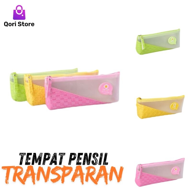 

Qori Store - Kotak Pensil Transfaran Motif Anyaman / Tempat Pensil Transparan / Kotak Pensil Anak / Kotak Pensil Anak / Tempat Pencil Motif / Kotak Pencil Motif