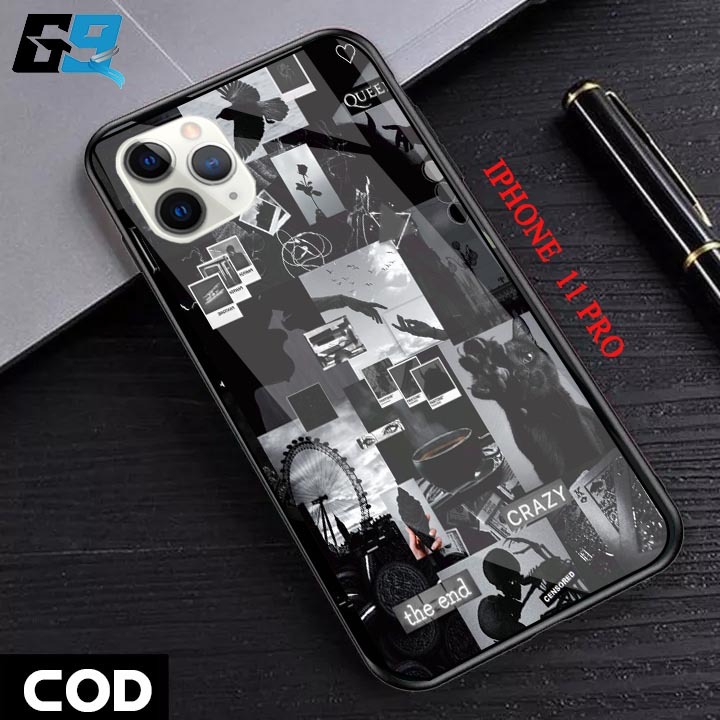 Case Iphone 11 Pro  [ BlackAesthetic 01 ] Aneka casing, case, kondom hp, custom case, case aesthetic