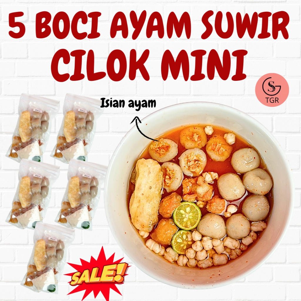 

5 BUNGKUS BOCI ISI AYAM SUWIR - CILOK MINI