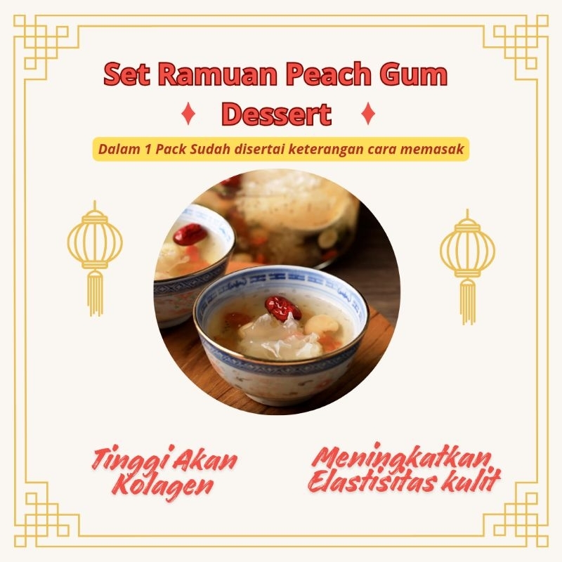 

Ramuan Peach Gum Dessert [ Belum Jadi Minuman]