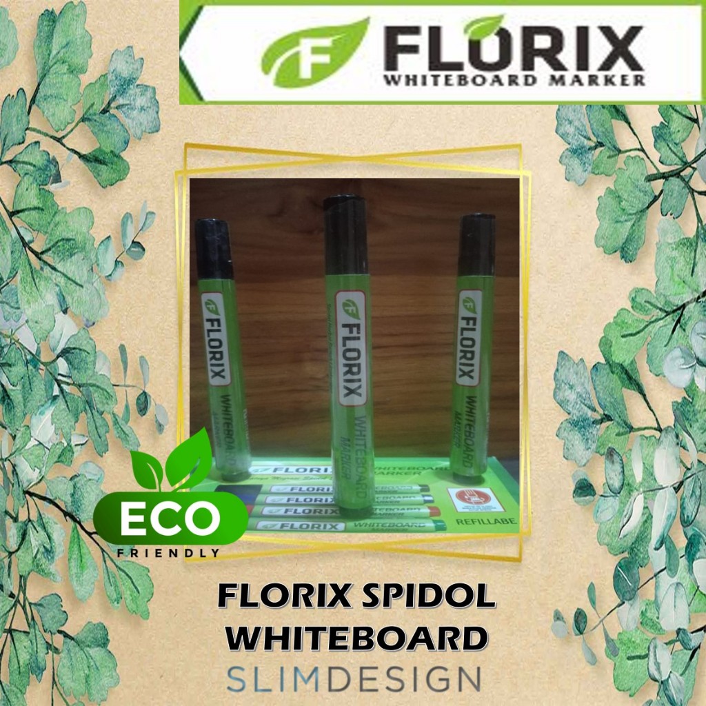

Florix Spidol Ramah Lingkungan Whiteboard / Boardmarker