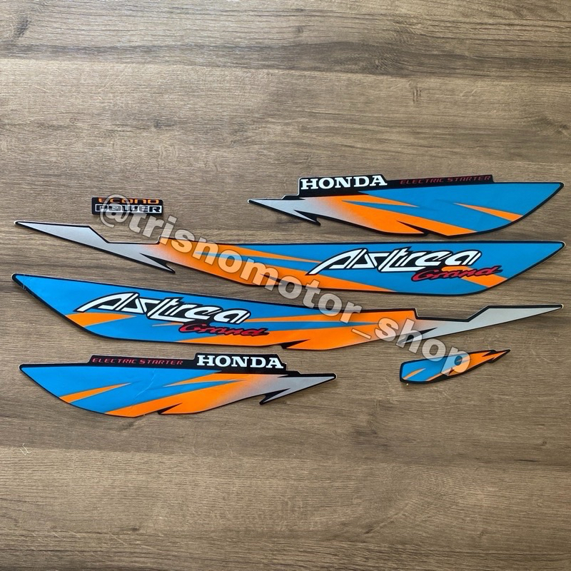 Striping Lis List Polet Body motor Astrea Grand Sabit 1995 1996 95 96 Limited Edition Warna biru Ore