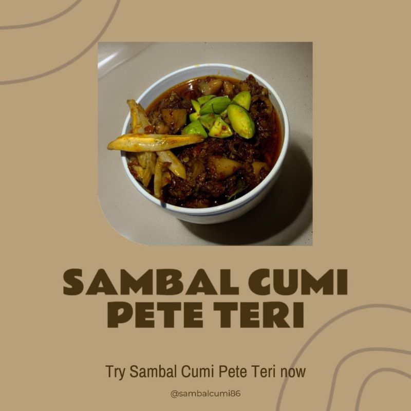 

sambal cumi pete teri