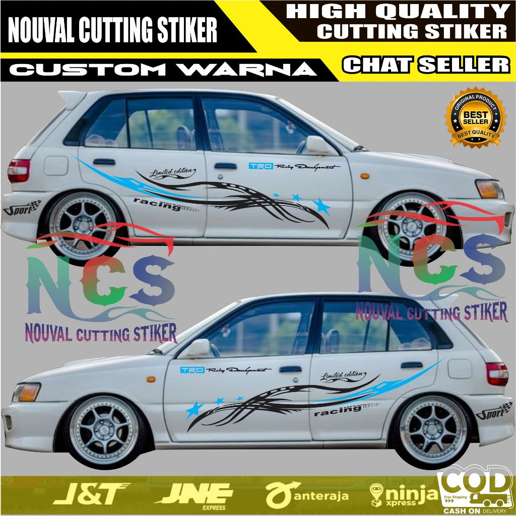 Terlaris Stiker Mobil Starlet Cutting Stiker List Body Mobil Starlet Terbaru