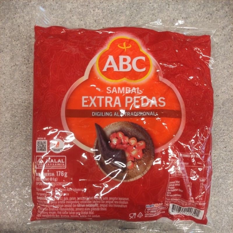 

ABC SAMBAL EXTRA PEDAS SACHET (22sachet x 8gr)