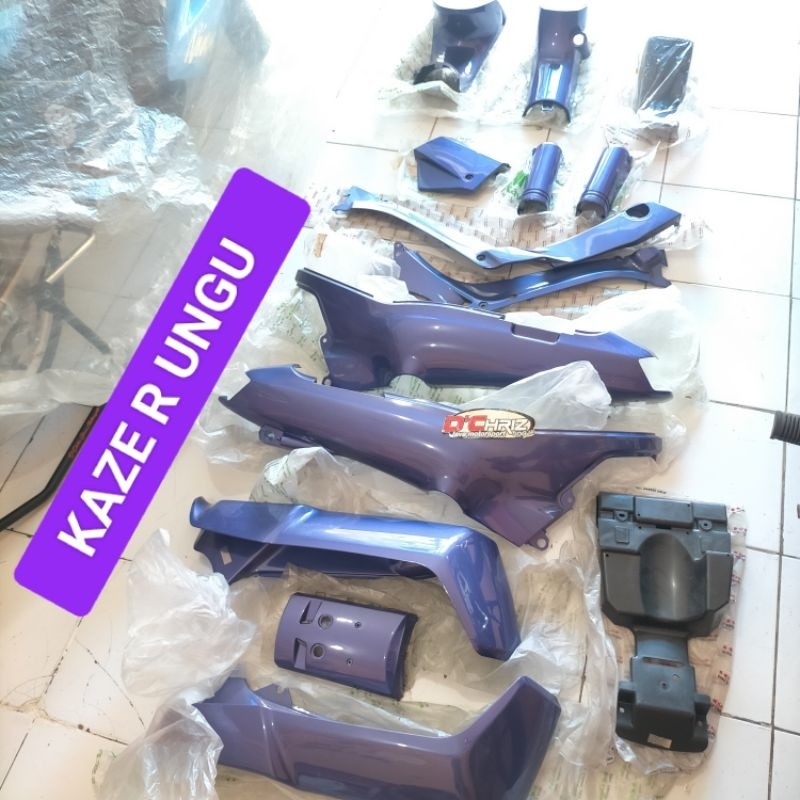 COVER BODY KAWASAKI KAZE R UNGU ORIGINAL KGP