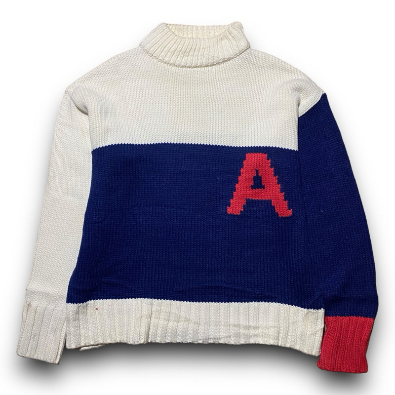 ADER ERROR Knitte Wear A Logo Oversized Knitted Turtleneck