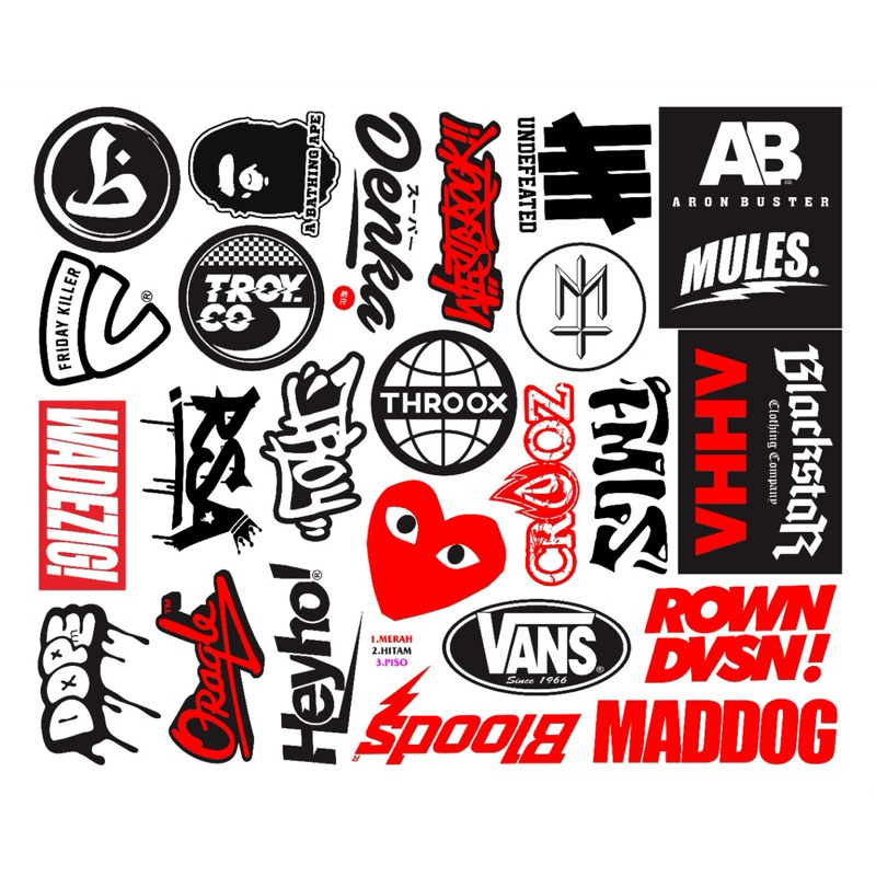 

25 PCS STICKER DISTRO AESTHETIC ANTI AIR