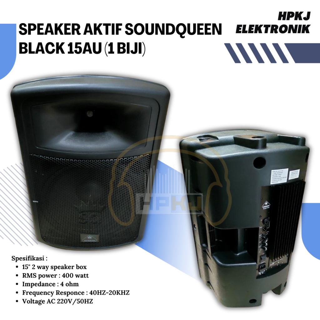 Speaker Active Soundqueen BLACK 15 AU Speaker Aktif 15 inch SQ BLACK 15AU