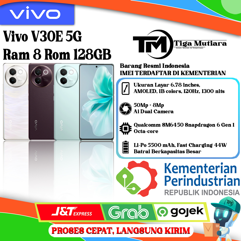 Vivo V30E 5G Ram 8/128GB | Ram 8/256GB