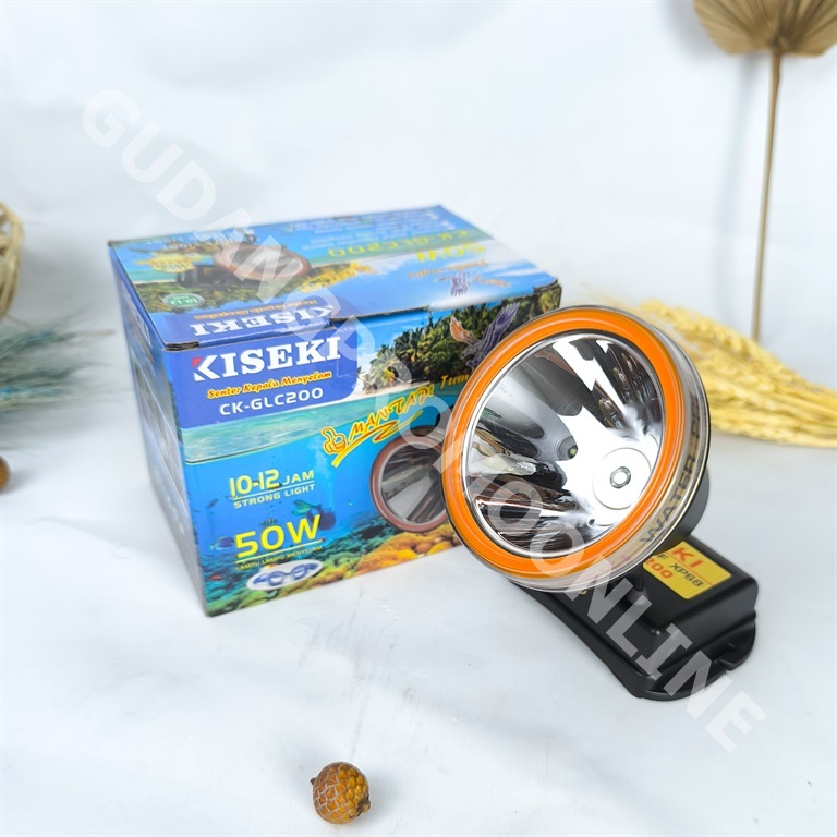 Senter Kepala Selam KISEKI CK-GLC200 50W 4800mAh / SENTER KEPALA MENYELAM CK-GLC200 HEADLAMP DIVING 