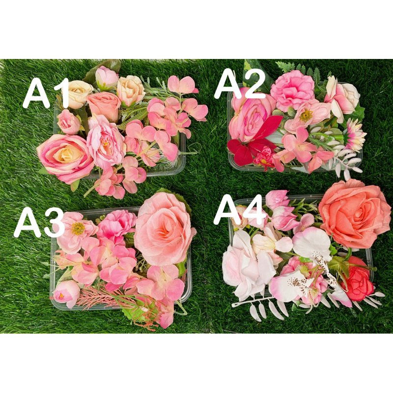 Paket Bunga set 1 pak hiasan mahar seserahan pernikahan dekorasi diy bunga artificial