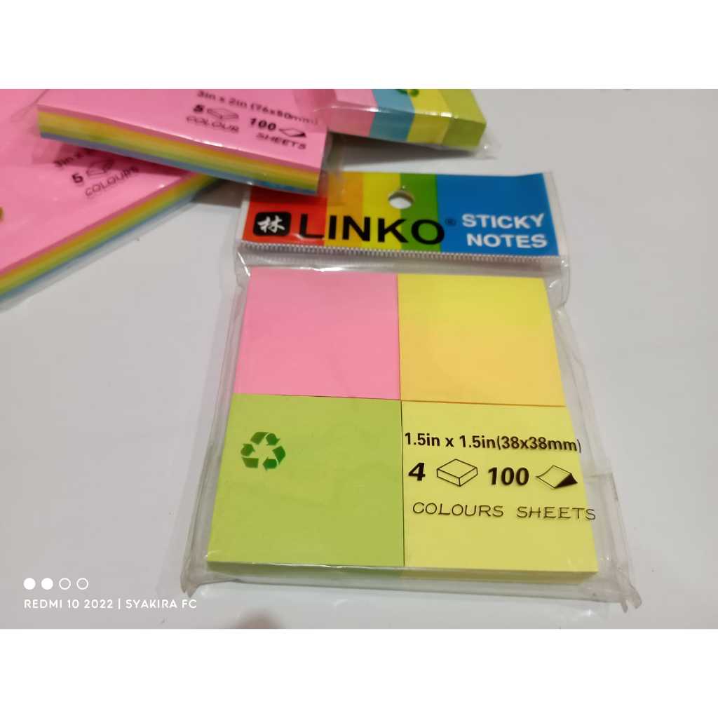 

Sticky Notes / Memo Pad / Pembatas Buku Linko