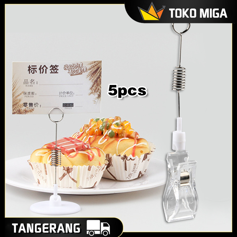 

5PCS Jepit Harga Price Tag / Penjepit Label Papan / Jepitan Pop Card / Stand Harga