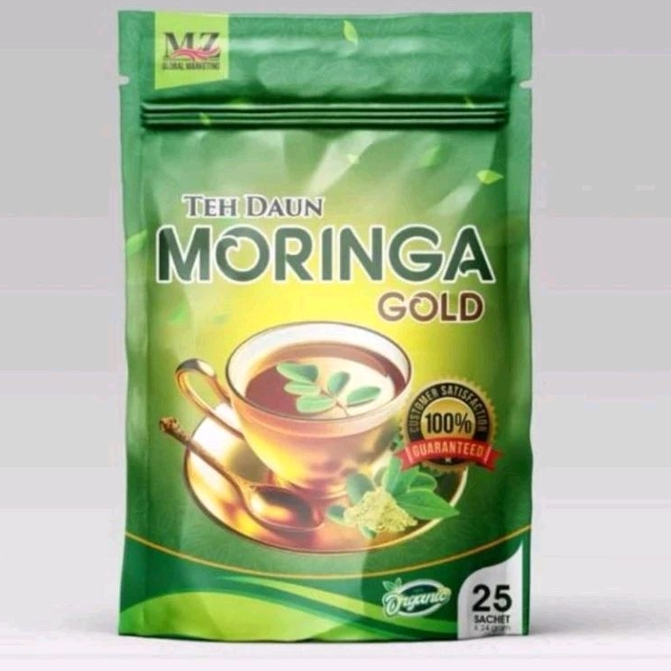 

Teh Daun Moringa Gold - Moringa Tea Pods 25 Sachect