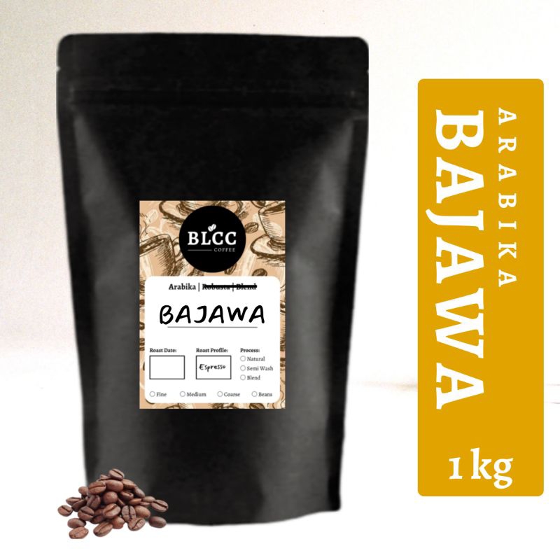 

(500gr & 1kg) Kopi Bubuk/Biji Arabika Flores Bajawa - BLCC Coffee
