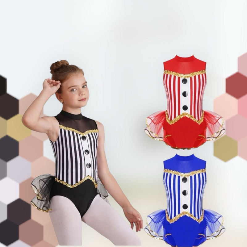 Gymnastic Leotard Anak Rhytmic dance skate ukuran 5-16 tahun