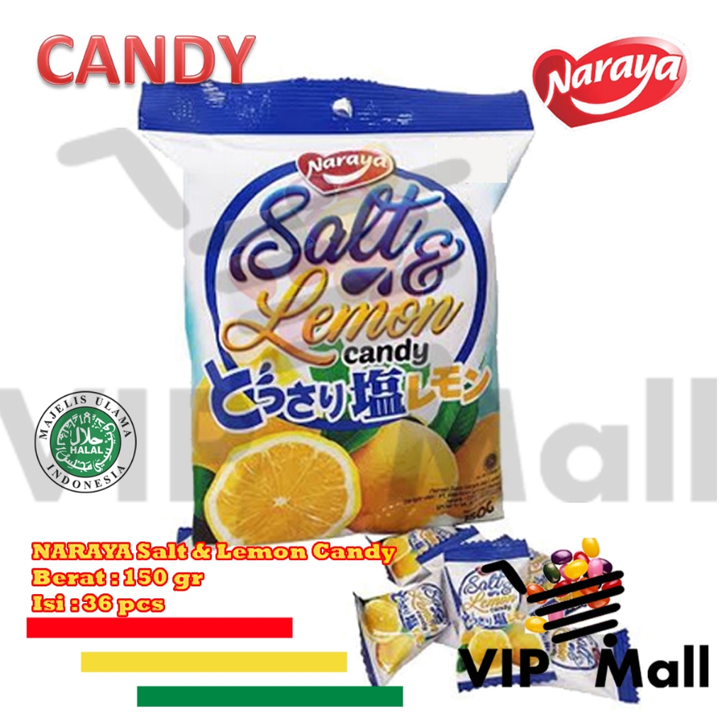 

Naraya Salt & Lemon Candy 150G Bags.