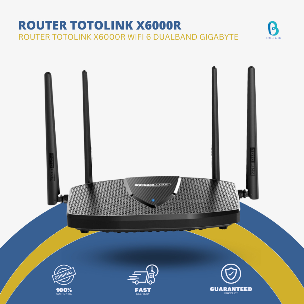 ROUTER TOTOLINK X6000R WIFI 6 DUALBAND GIGABYTE