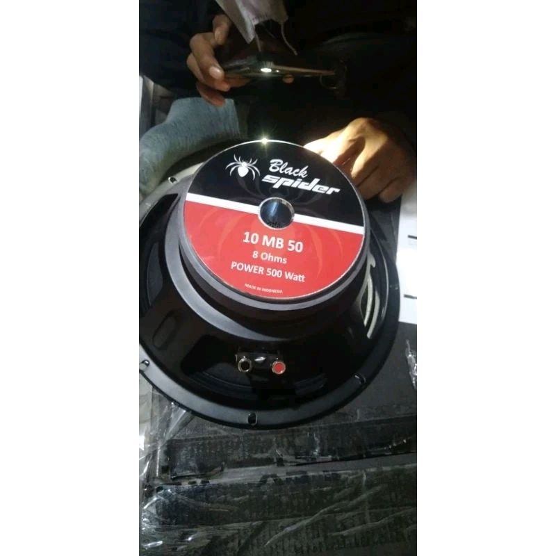 speaker black spider 10 mb50