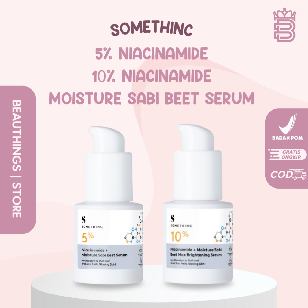 SOMETHINC 5% Niacinamide & 10% Niacinamide Moisture Sabi Beet Brightening Serum 20 ml 40 ml ORIGINAL