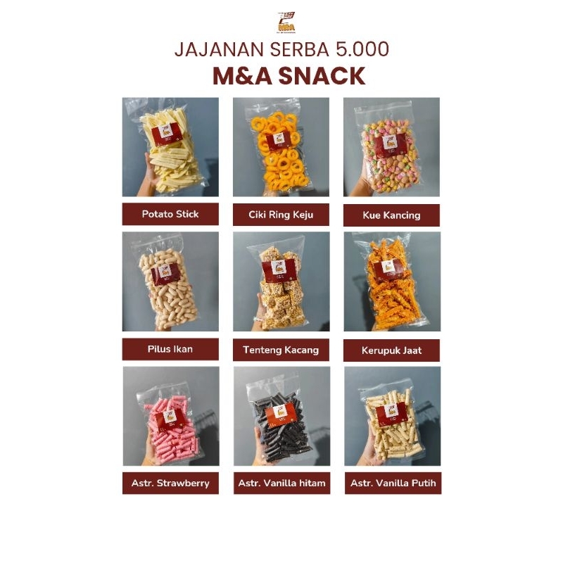 

[AMA SNACK] Aneka Camilan / Snack Serba 5.000 Bebas Pilih Rasa / Makanan Ringan / Camilan Murah Meriah