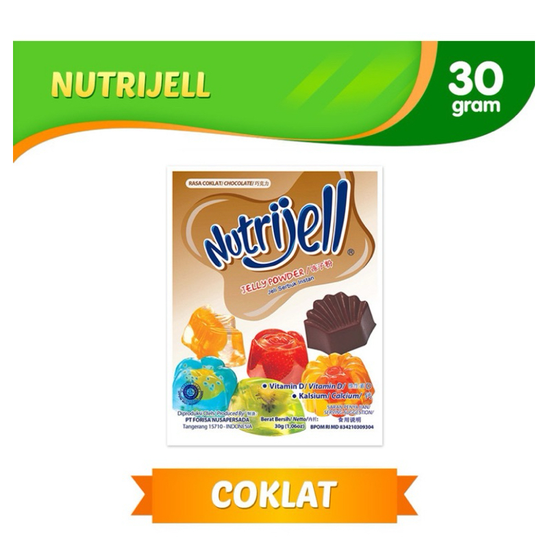 

Nutrijell Jeli Serbuk Instan Coklat 30 gram