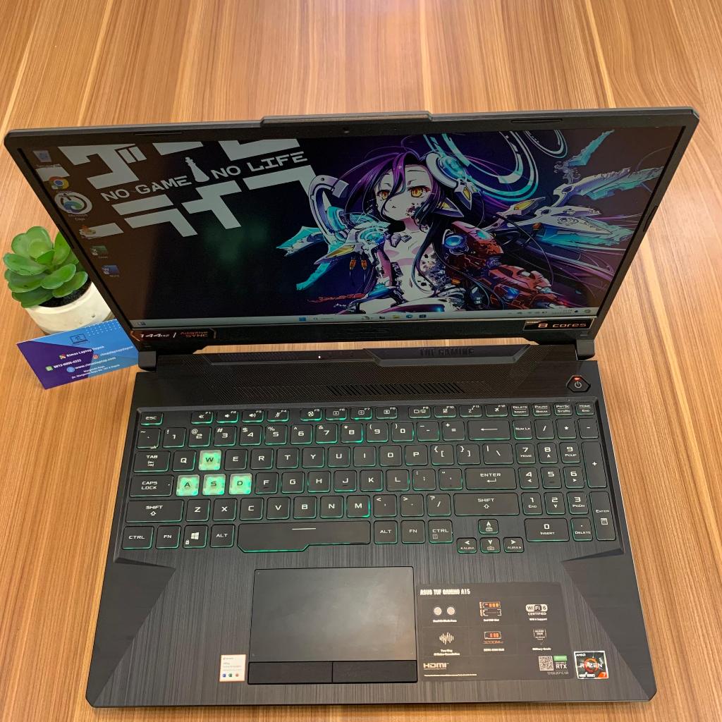 ASUS TUF GAMING RTX 3050 AMD RYZEN 5 RAM 8 GB SSD 256 GB BEKAS SECOND