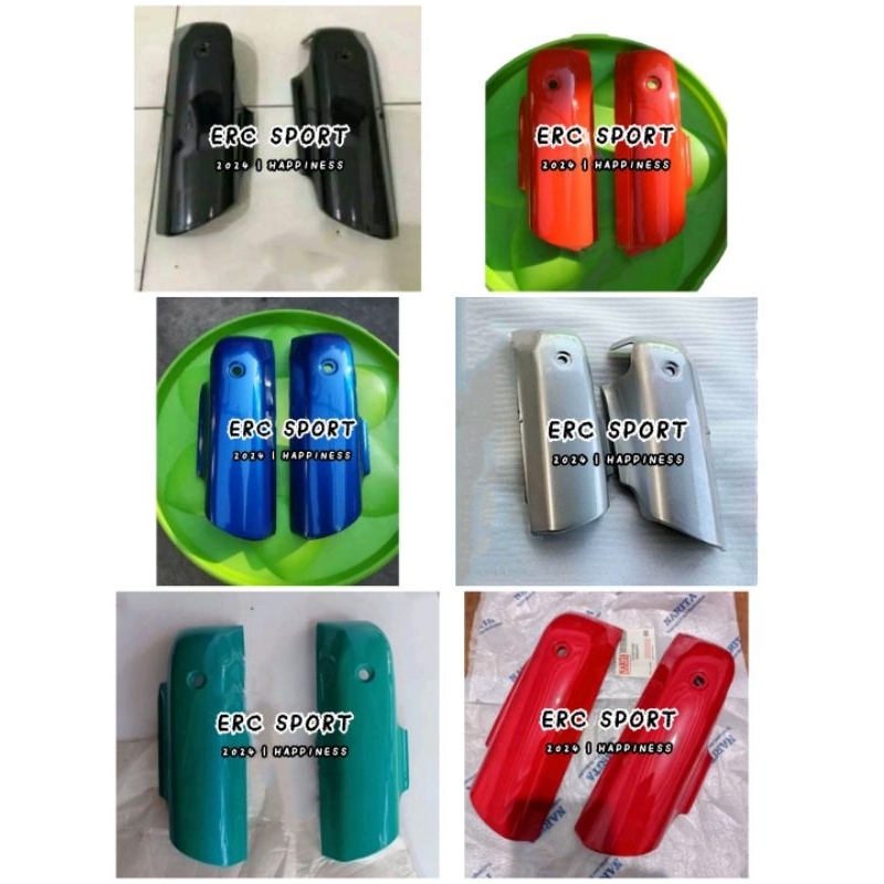 TUTUP SKOK depan tutup skok shogun 110 slebor depan suzuki shogun new shogun 110r warna hitam