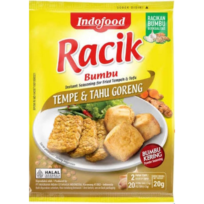 

Bumbu Racik Tempe Tahu Goreng 20gr