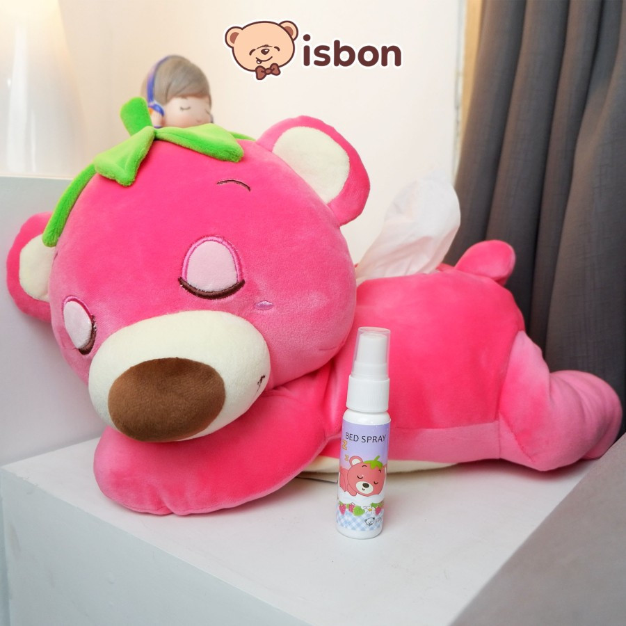 BONEKA Sleepy Berry Tempat Tissue Beruang Pink 2 In 1 Serbaguna ISTANA BONEKA