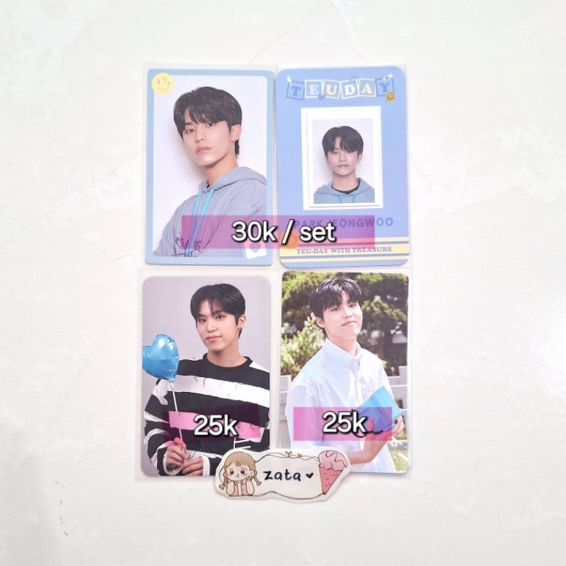 [ pilih jnt ] pc treasure jeongwoo manyo 3rd anniv teuday set